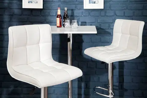 Barové židle LuxD Designová barová židle Modern White
