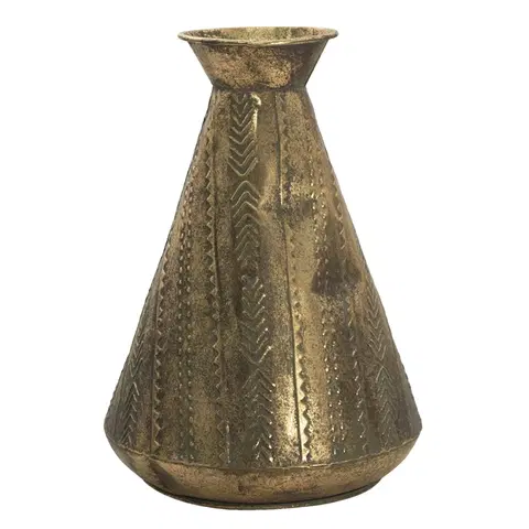 Dekorativní vázy Zlatá antik dekorační váza Valentino - Ø 27*38 cm Clayre & Eef 6Y4521