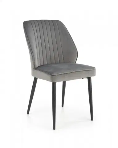 Židle HALMAR Designová židle Rickie šedá