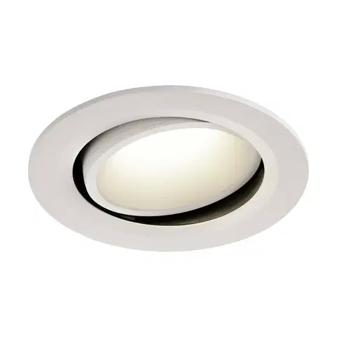LED podhledová svítidla SLV BIG WHITE NUMINOS MOVE DL L vnitřní LED zápustné stropní svítidlo bílá/bílá 4000 K 20° otočné a výkyvné 1003686