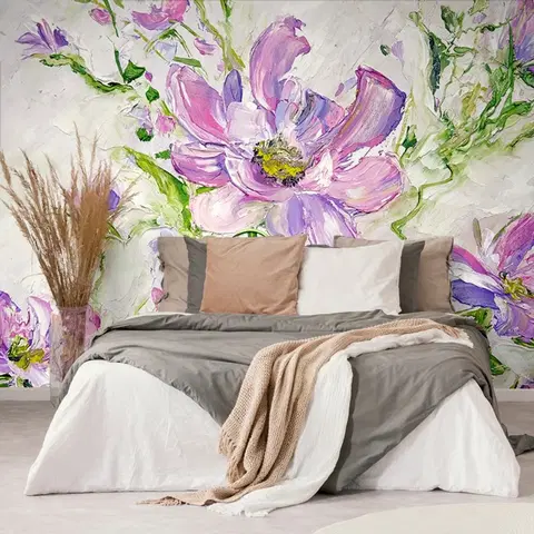 Samolepící tapety Samolepící tapeta malované letní květiny
