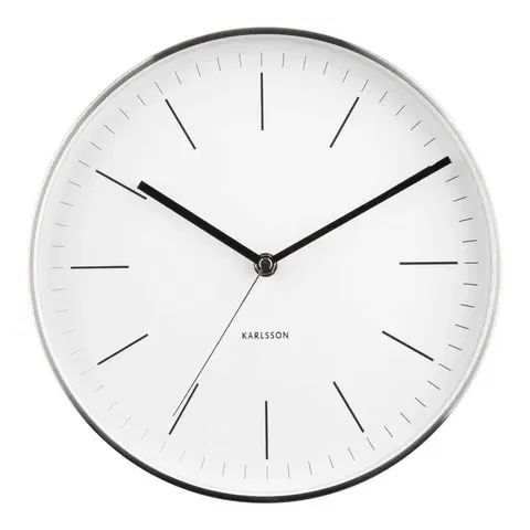 Hodiny Karlsson 5732WH designové nástěnné hodiny, pr. 28 cm