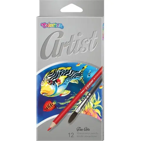Hračky PATIO - Colorino pastelky Artist akvarelové 12 barev