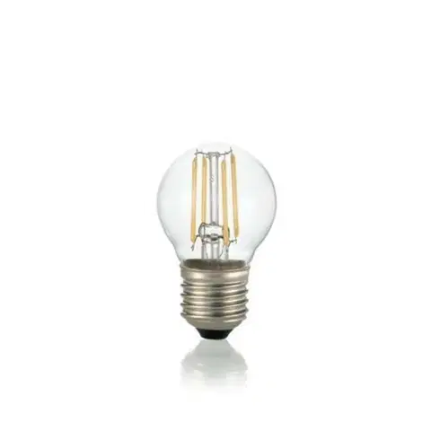 LED žárovky LED Filamentová žárovka Ideal Lux Sfera Trasparente 271637 E27 4W 410lm 2700K čirá nestmívatelná