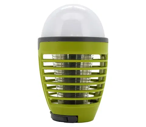 Čelovky  LED Přenosná nabíjecí lampa s lapačem hmyzu LED/2W/3,7V IPX4 zelená 