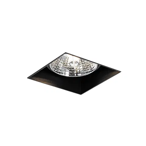 Podhledove svetlo Moderní vestavné bodové svítidlo černé GU10 AR70 bez ozdobné lišty - Oneon