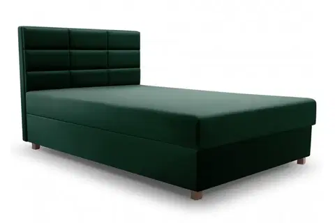 Postele ArtIdz Jednolůžková postel APINO | zelená 120 x 200 cm