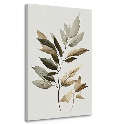Obrazy stromy a listy Obraz luxusní listy s nádechem minimalismu
