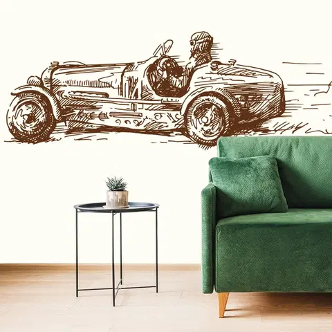 Vintage a retro tapety Tapeta retro závodní auto