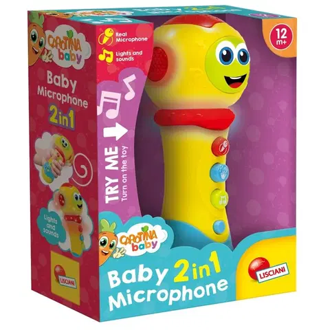 Hračky LISCIANIGIOCH - Carotina Baby - Dětský Mikrofón 2 In 1