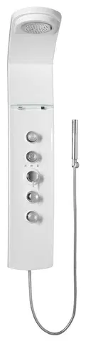Sprchy a sprchové panely POLYSAN LUK termostatický sprchový panel rohový 250x1300mm, bílá 80325