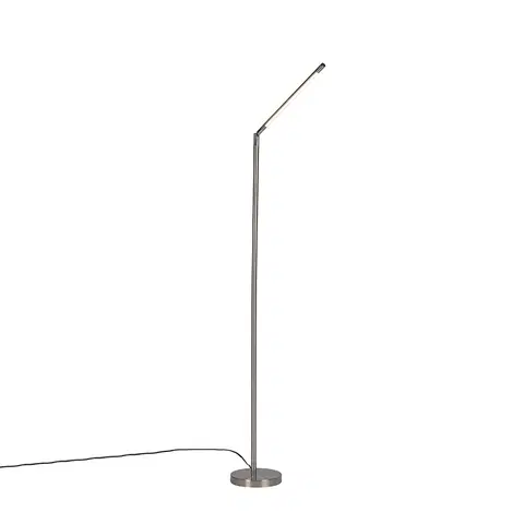Stojaci lampy Moderní stojací ocelová lampa včetně LED - Berdien