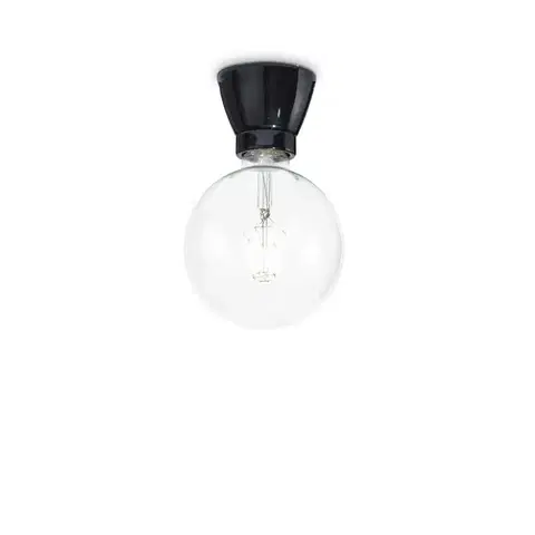 Moderní stropní svítidla Stropní svítidlo Ideal Lux Winery PL1 nero 155142 černé