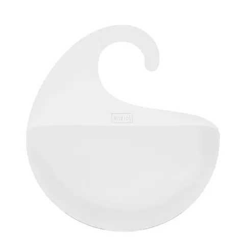 Koupelnový nábytek Koziol Koupelnový závěsný box Surf M bílá, 6,5 x 21,6 x 25,3 cm