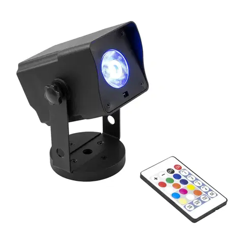 Technická svítidla Steinigke Showtechnic EUROLITE Akku Dot 1 LED spot RGBW dálkový ovladač