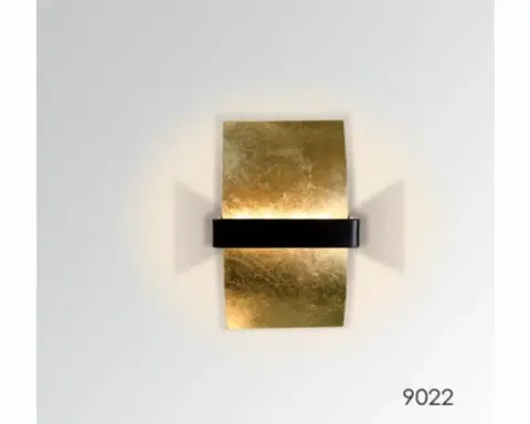 Designová nástěnná svítidla VÝPRODEJ VZORKU BPM Nástěnné svítidlo Altin 9022 polomatné se zlatou 9022
