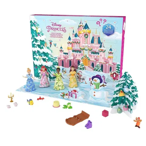 Hračky panenky MATTEL - Princess adventní kalendář s malými panenkami 2023