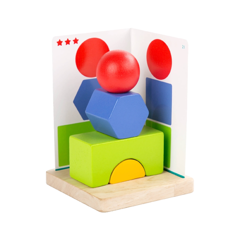 Hračky LUCY & LEO - Jednoduchá geometrie – dřevěná hra