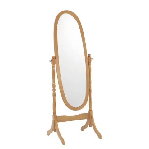 Zrcadla Stojanové zrcadlo 20124 masivní dřevo Tempo Kondela Dub