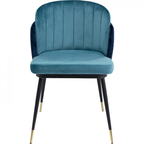 Jídelní židle KARE Design Modrá čalouněná jídelní židle Hojas