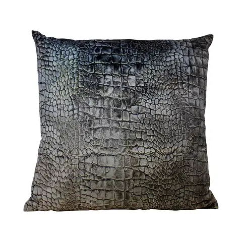 Dekorační polštáře Sametový polštář s motivem krokodýlí kůže - 45*45*10cm Mars & More DCKSCG