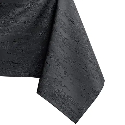 Ubrusy Kulatý ubrus AmeliaHome VESTA tmavě šedý, velikost r160x160