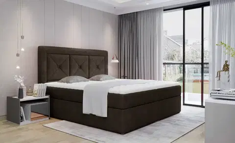 BOXSPRING postele Artelta Čalouněná manželská postel IDRIS | 140 x 200 cm Farebné prevedenie IDRIS: Dora 28