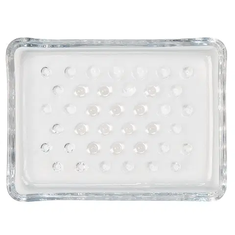 Misky na mýdlo Skleněná miska na mýdlo - 13*10*2 cm Clayre & Eef 6GL3259