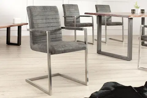 Luxusní jídelní židle Estila Designová prošívaná židle Imperial