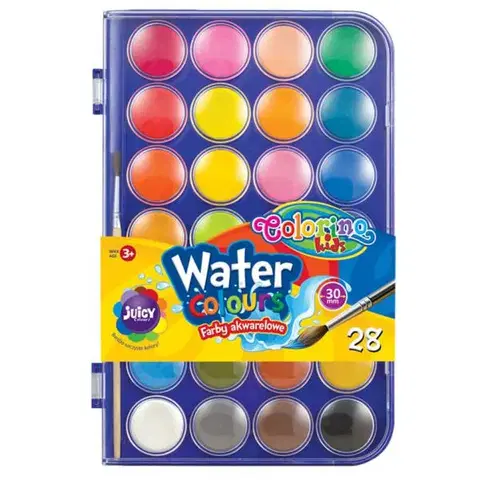 Hračky PATIO - Colorino vodové barvy 28mm 24 barev