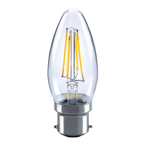 LED žárovky Sylvania LED žárovka svíčka B22 4,5W 827 čirá