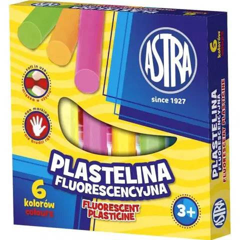 Hračky ASTRA - Plastelína Fluo 6 barev