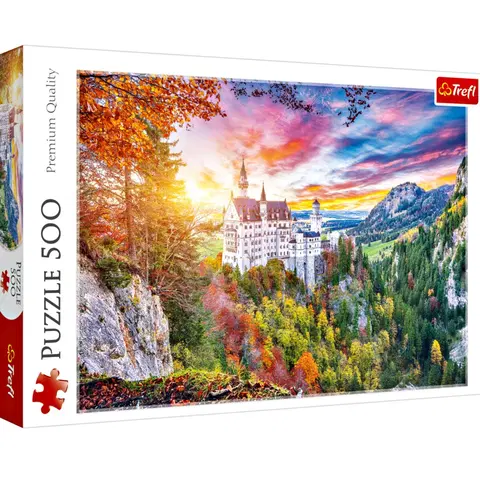 Hry, zábava a dárky Puzzle 500 dílků "Pohled na Neuschwanstein"