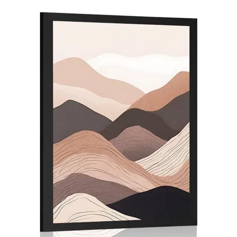 Abstraktní tvary Plakát abstraktní tvary hory