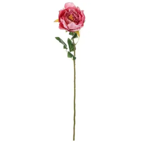 Květiny Umělá květina Pivoňka růžová, 11 x 70 x 11 cm