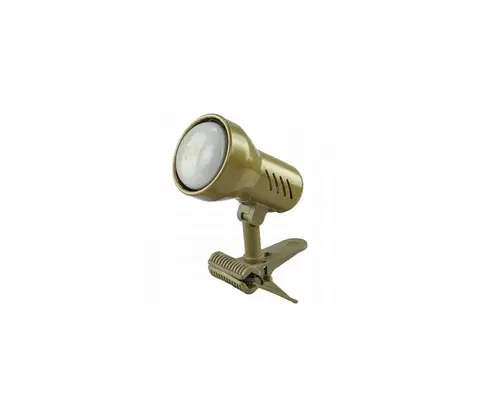 Lampy  Lampa s klipem KM 1xE14/24W/230V zlatá 