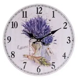 Hodiny Nástěnné hodiny Provence, pr. 34 cm, dřevo
