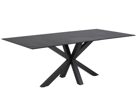 Jídelní stoly Dkton Jídelní stůl Neel 200 cm černý