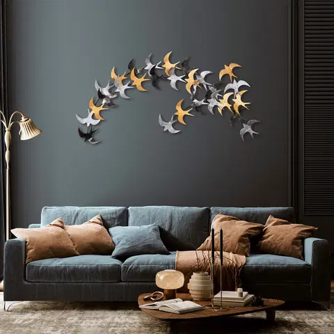 Nástěnné dekorace Kovová nástěnná dekorace BIRDS