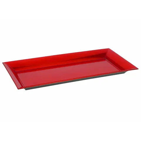 Prkénka a krájecí desky DekorStyle Podlouhlý tác 36 cm - červený