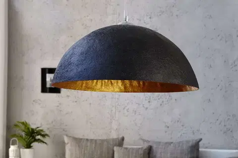 Svítidla LuxD 16711 Lampa Glimer 70cm černo-zlatá závěsné svítidlo