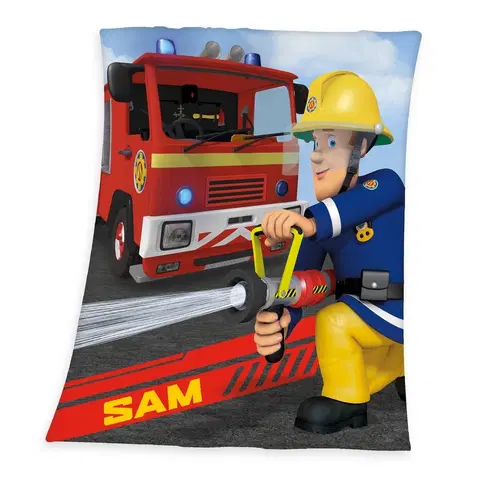 Dětské deky Herding Dětská deka Požárník Sam, 130 x 160 cm