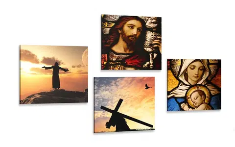 Sestavy obrazů Set obrazů nebeské království