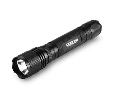 Čelovky Sencor Sencor - LED Hliníková svítilna LED/5W/6xAAA IP44 černá 