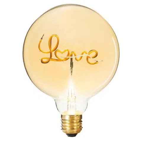 Žárovky DekorStyle LED žárovka LOVE 2W E27 teplá bílá