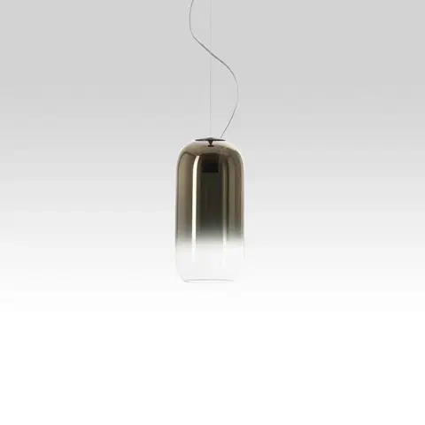 Moderní závěsná svítidla Artemide Gople Mini závěsné - černá / bronz 1406360A