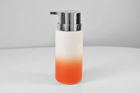 Dávkovače mýdla Kontrast Zásobník na mýdlo Peridot oranžovo-bílý