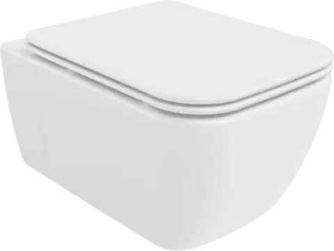 Kompletní WC sady Závěsná WC mísa MEXEN MARGO s prkénkem bílá III