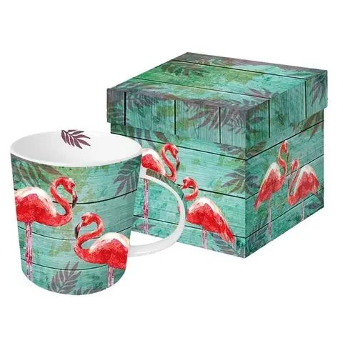 Hrnky a šálky Hrnek v krabičce Summer Flamingos - 0,3L PPD 602782