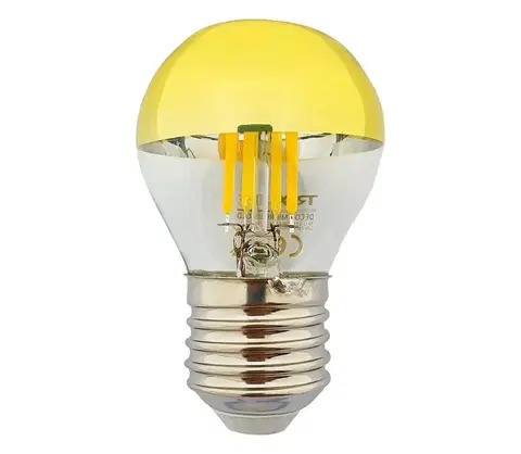 Žárovky  LED Žárovka se zrcadlovým vrchlíkem DECOR MIRROR P45 E27/5W/230V 4200K zlatá 